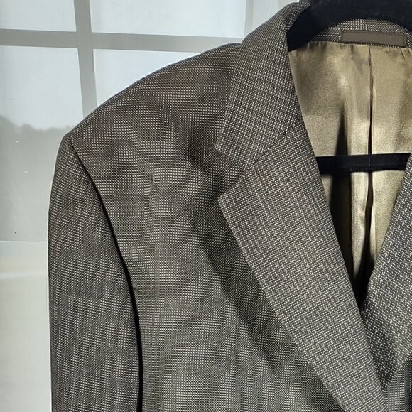 Jhane Barnes Brown To Olive Suit Jacket/Blazer Size 44R - Picture 3 of 12